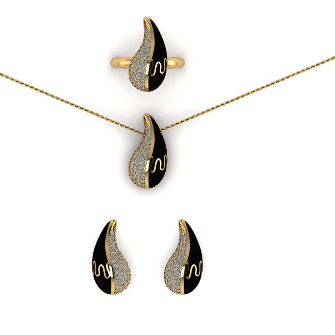 Bottega Half Set - Black and White